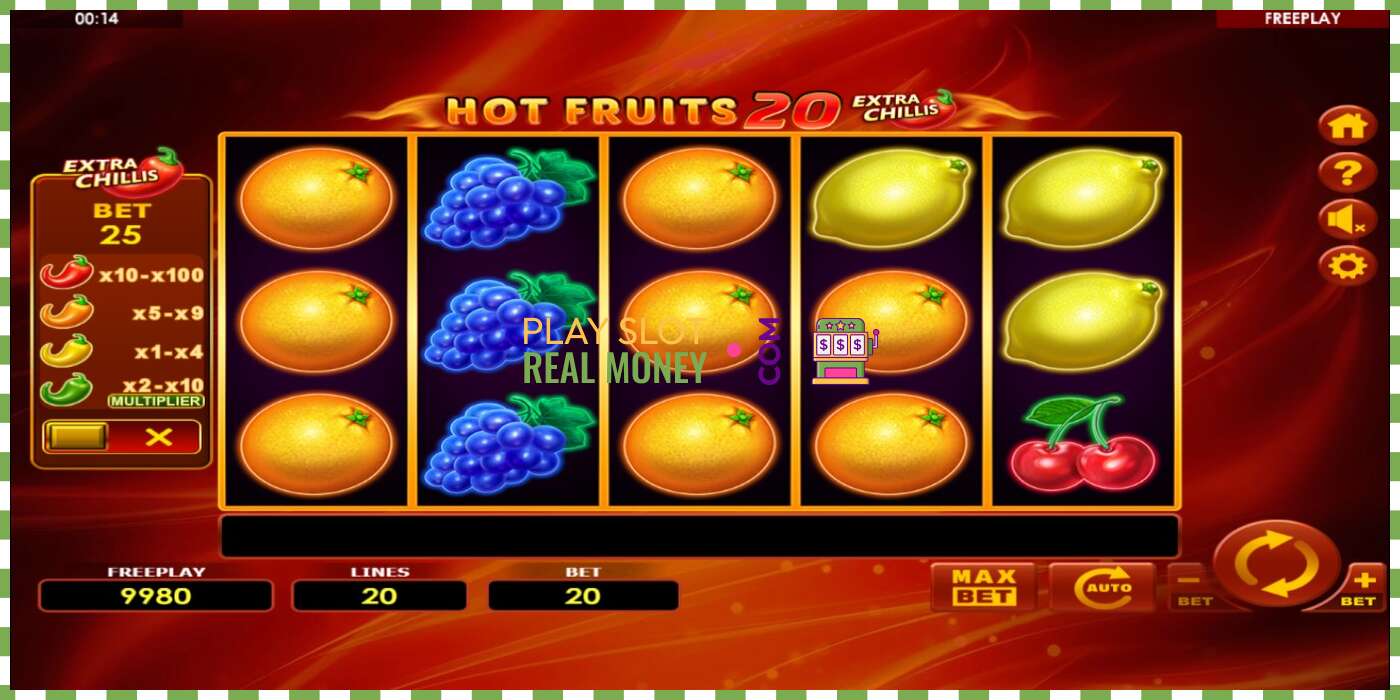 තව් Hot Fruits 20 Extra Chillis සැබෑ මුදල් සඳහා, පින්තූරය - 2