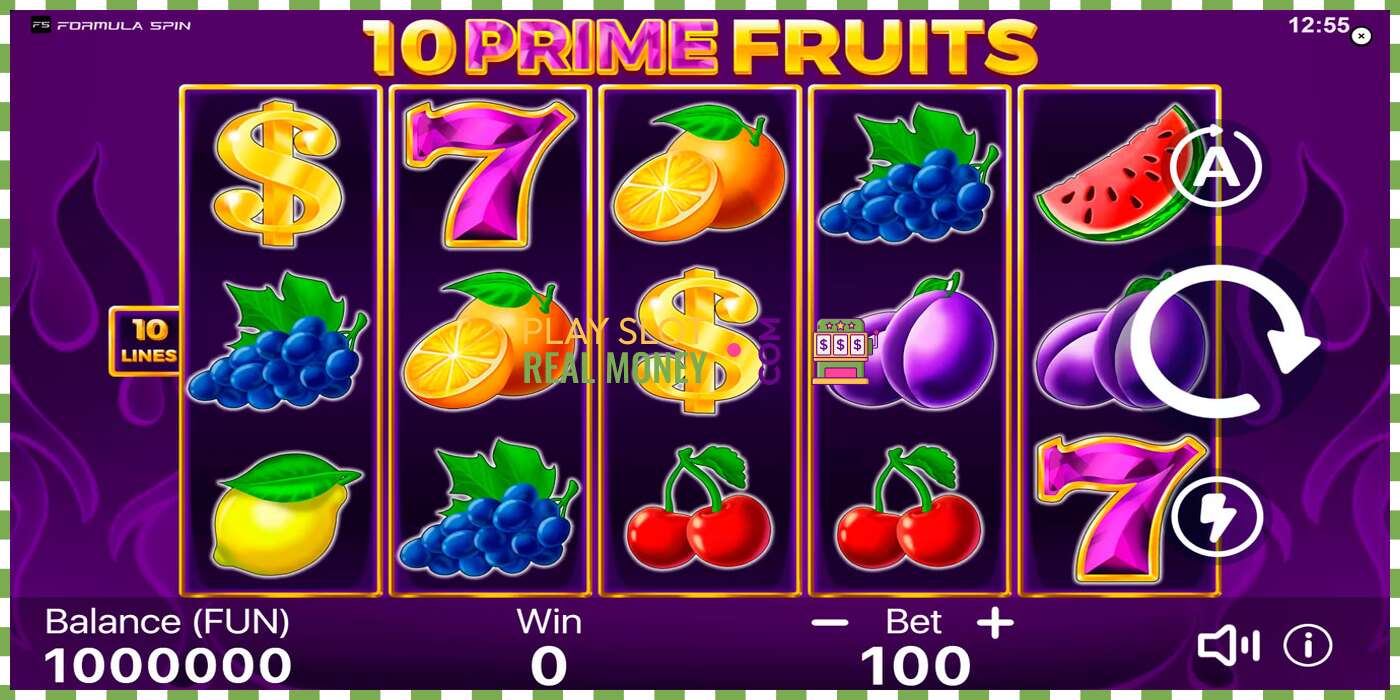 Слот 10 Prime Fruits за вистински пари, слика - 1 Слот 10 Prime Fruits за вистински пари, слика - 1