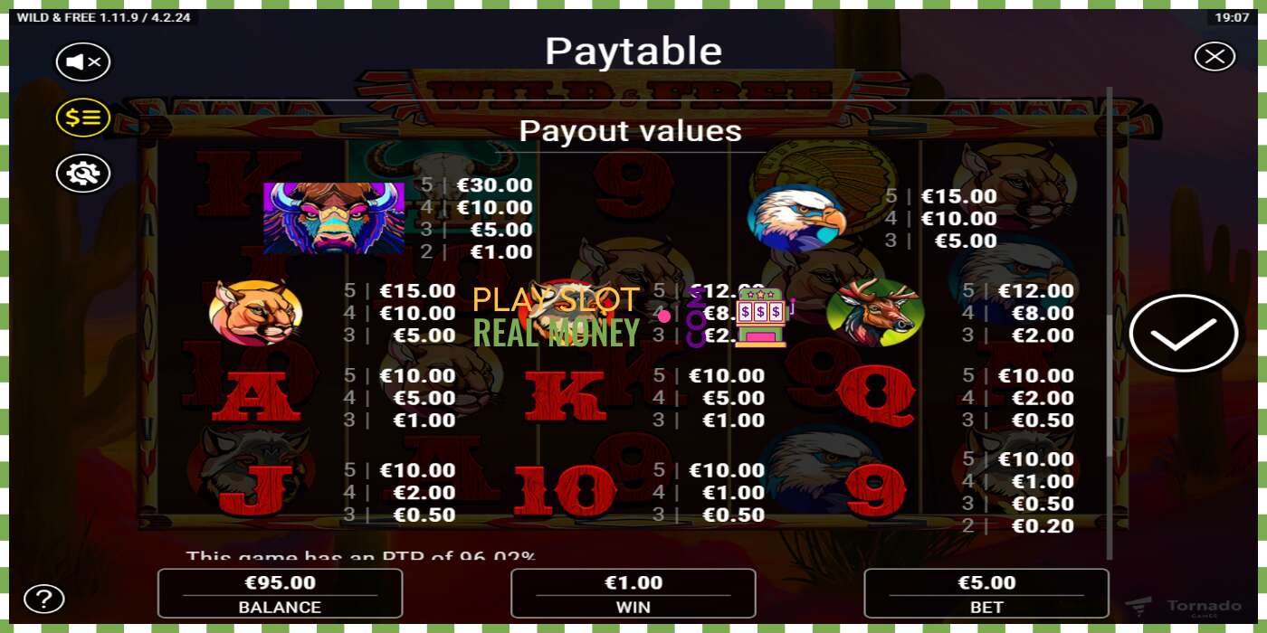 Slot Wild & Free za skutečné peníze, obrázek - 6