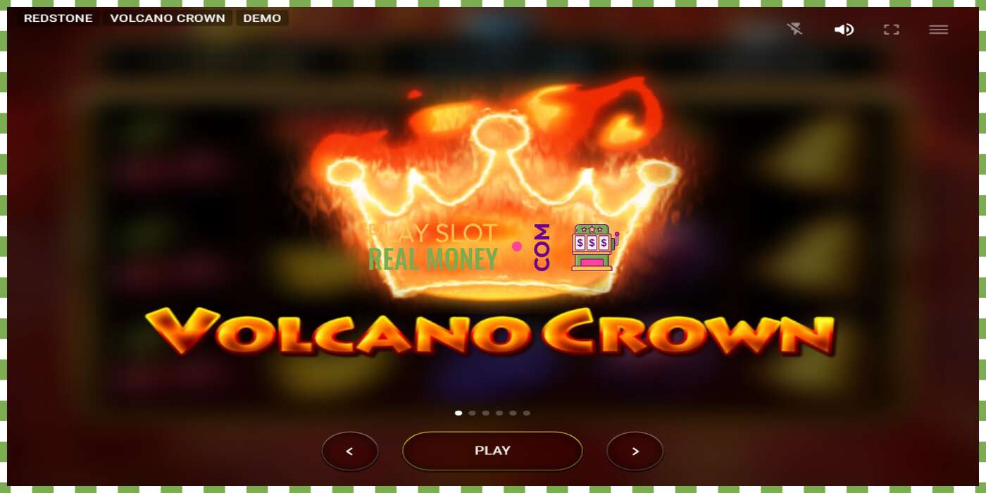 ສະລັອດຕິງ Volcano Crown ສໍາລັບເງິນທີ່ແທ້ຈິງ, ຮູບພາບ - 1