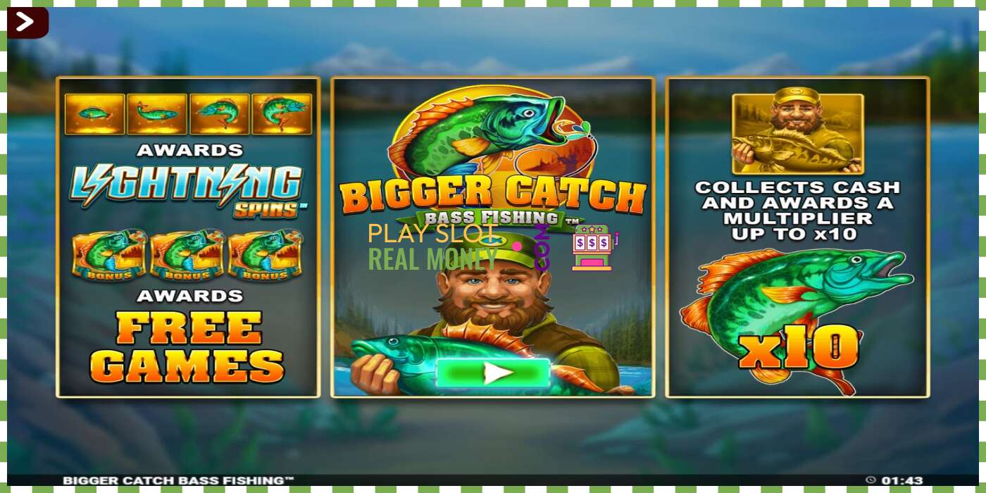 ສະລັອດຕິງ Bigger Catch Bass Fishing Rapid Fire Jackpots ສໍາລັບເງິນທີ່ແທ້ຈິງ, ຮູບພາບ - 1