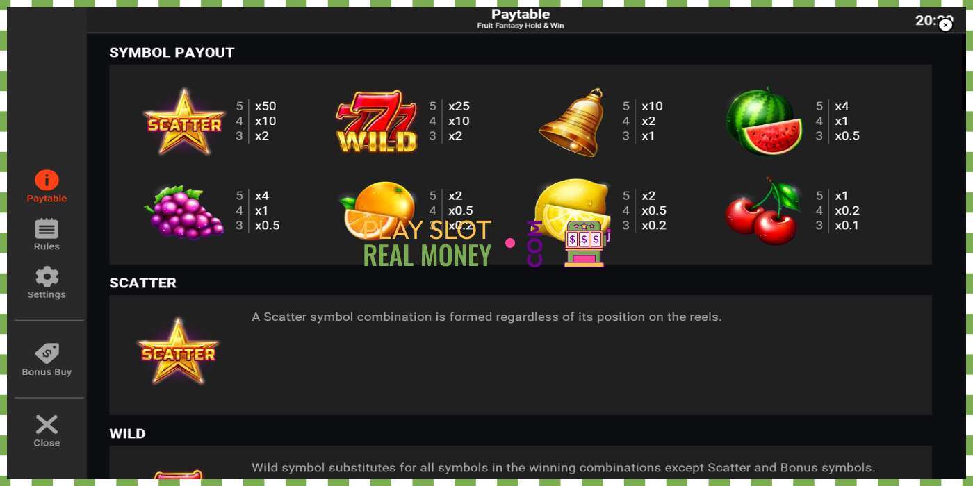 Yanayopangwa Fruit Fantasy Hold & Win kwa pesa halisi, picha - 5 Yanayopangwa Fruit Fantasy Hold & Win kwa pesa halisi, picha - 5