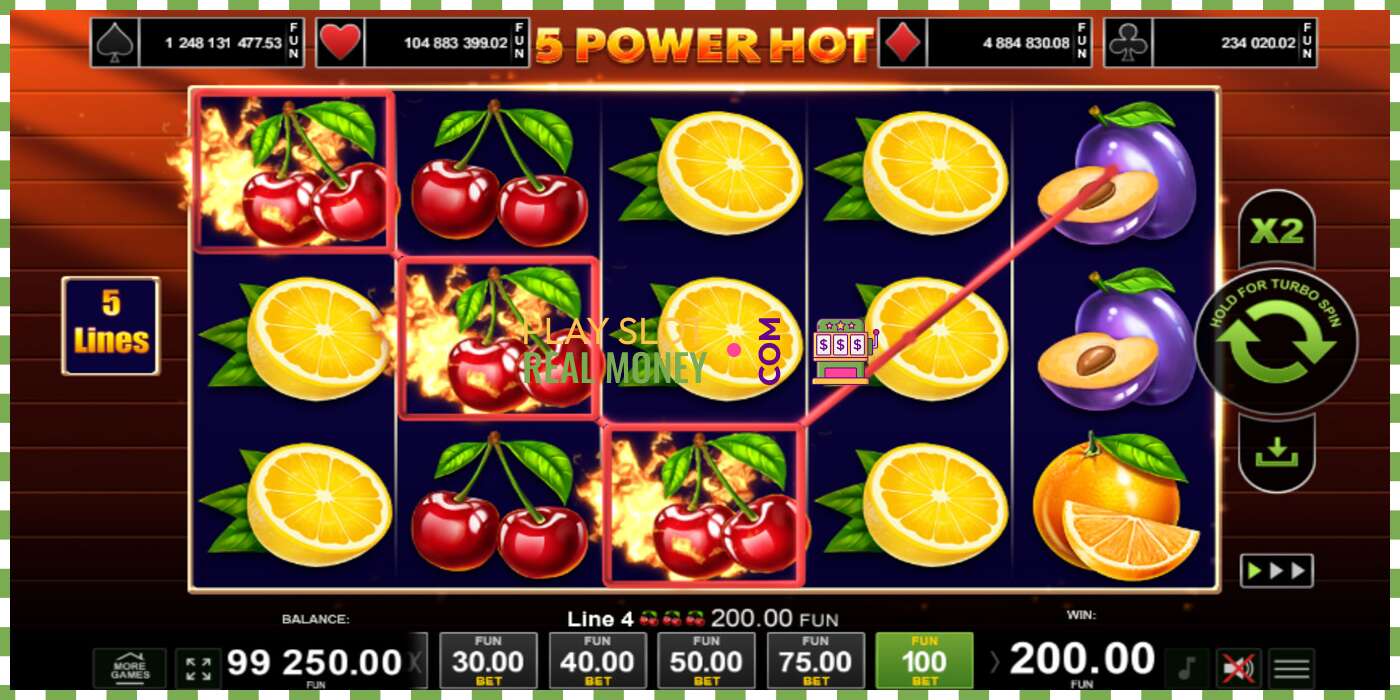 រន្ធដោត 5 Power Hot សម្រាប់ប្រាក់ពិត, រូបភាព - 2 រន្ធដោត 5 Power Hot សម្រាប់ប្រាក់ពិត, រូបភាព - 2