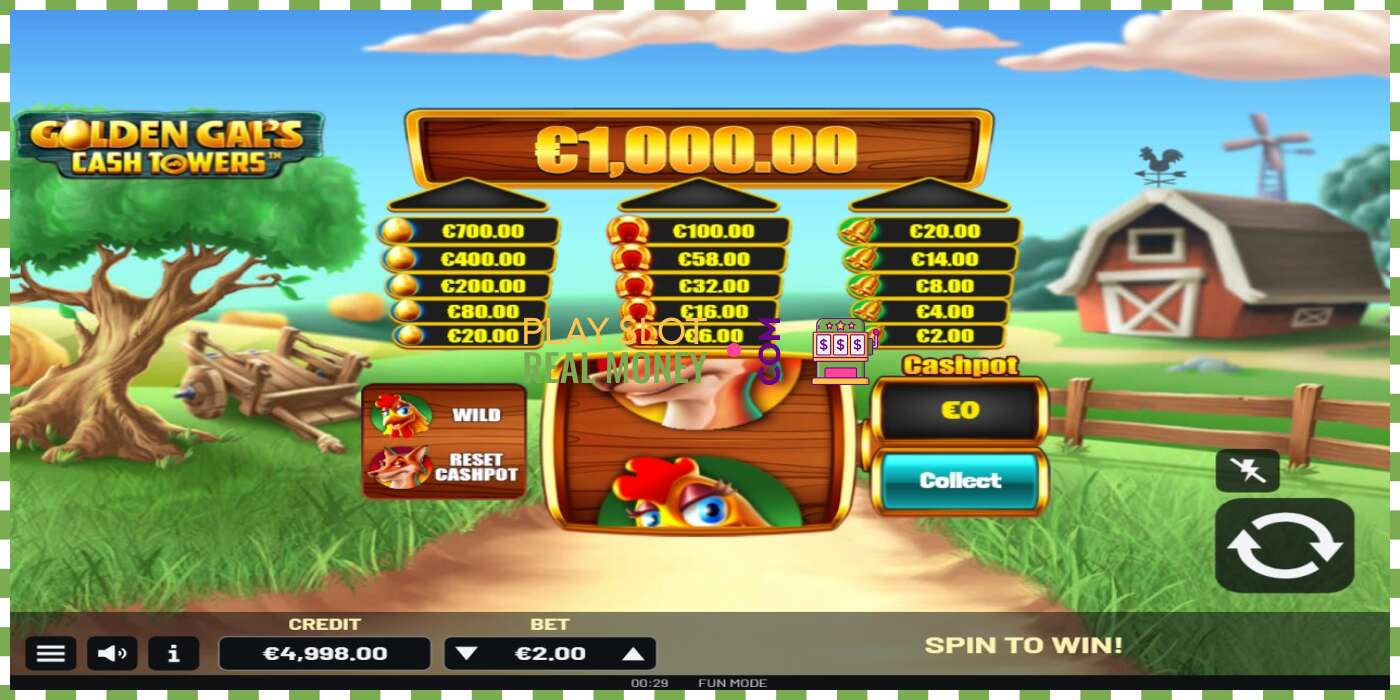 រន្ធដោត Golden Gal’s Cash Tower សម្រាប់ប្រាក់ពិត, រូបភាព - 2 រន្ធដោត Golden Gal’s Cash Tower សម្រាប់ប្រាក់ពិត, រូបភាព - 2