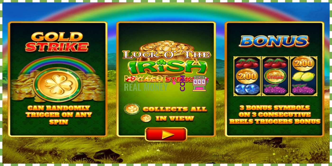 រន្ធដោត Luck O’ The Irish Cash Strike សម្រាប់ប្រាក់ពិត, រូបភាព - 1