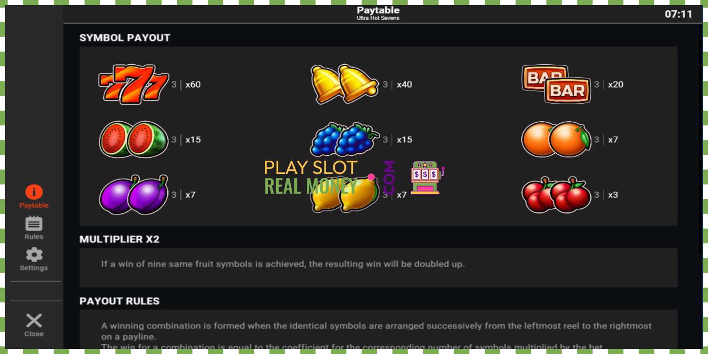 Slot Ultra Hot Sevens por diñeiro real, imaxe - 4 Slot Ultra Hot Sevens por diñeiro real, imaxe - 4