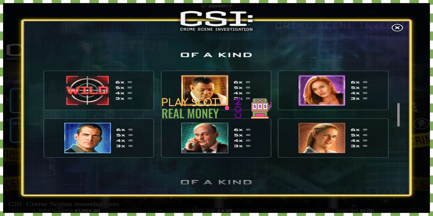 រន្ធដោត CSI: Crime Scene Investigation សម្រាប់ប្រាក់ពិត, រូបភាព - 6