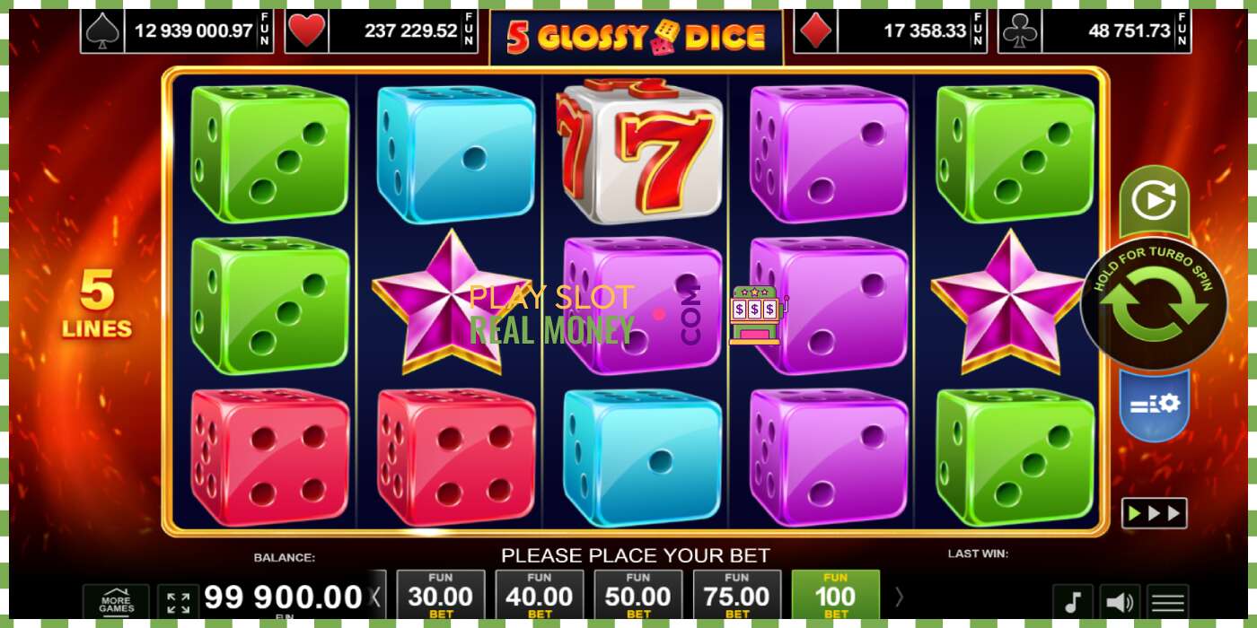 Slot 5 Glossy Dice za skutočné peniaze, obrázok - 1