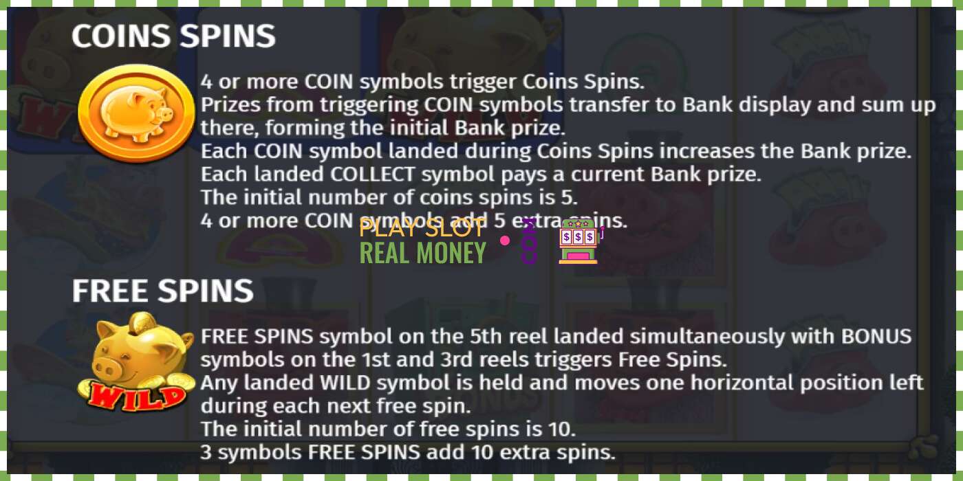 Slot Rich Piggies чыныгы акча үчүн, сүрөт - 6 Slot Rich Piggies чыныгы акча үчүн, сүрөт - 6