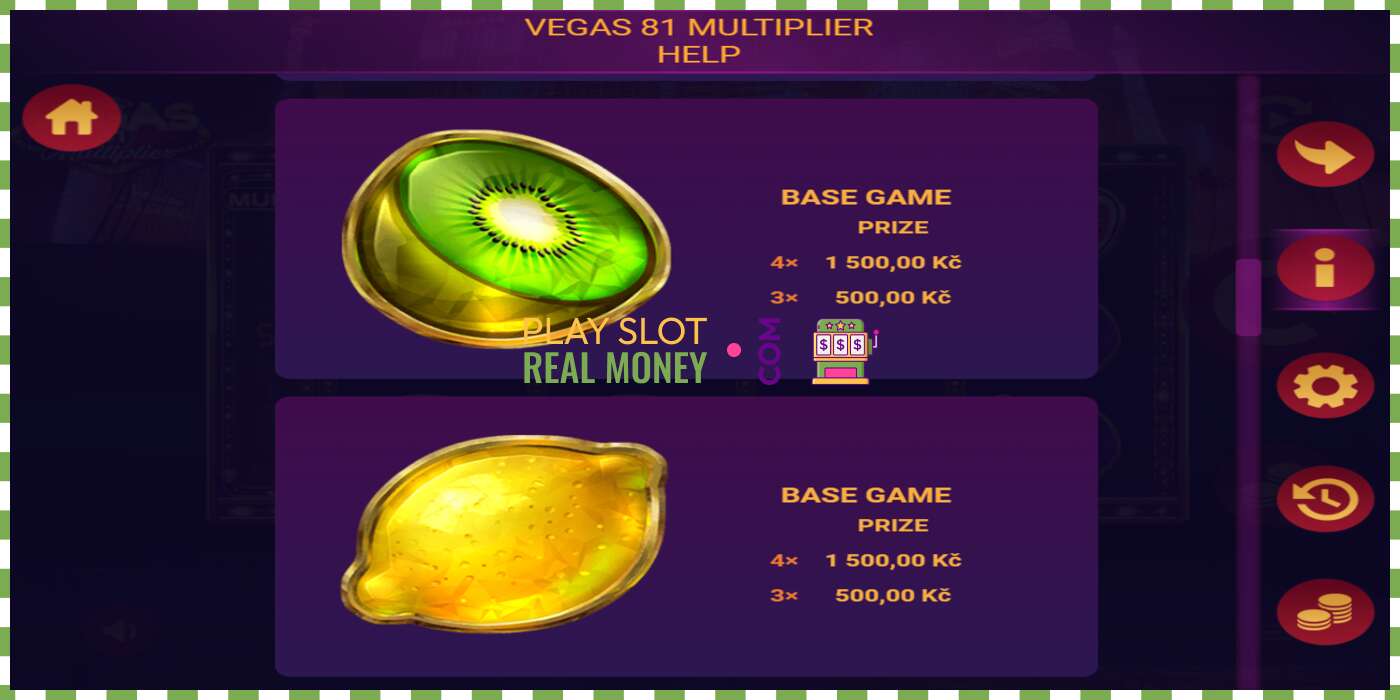 រន្ធដោត Vegas 81 Multiplier សម្រាប់ប្រាក់ពិត, រូបភាព - 5