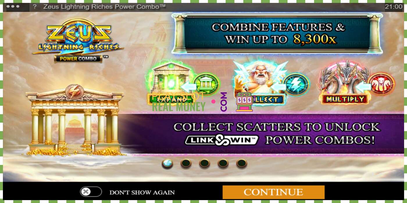 Слот Zeus Lightning Riches Power Combo за вистински пари, слика - 1