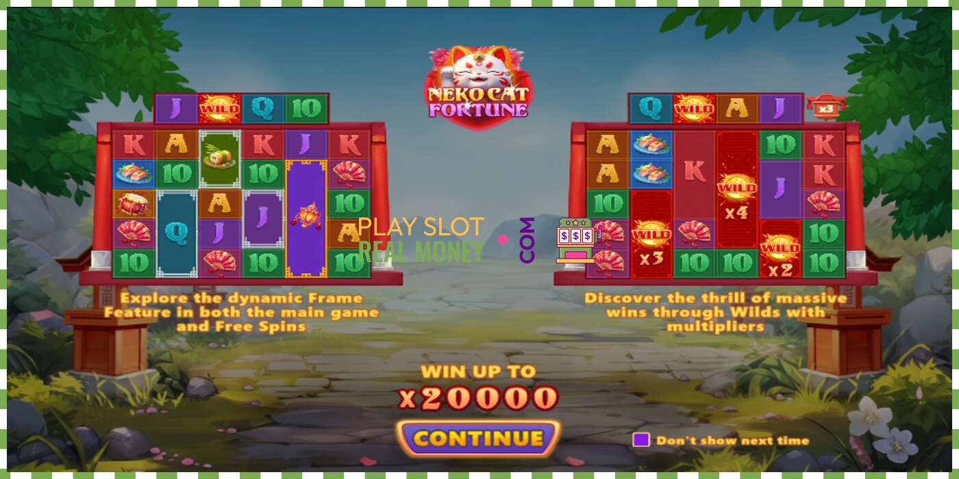 තව් Neko Cat Fortune සැබෑ මුදල් සඳහා, පින්තූරය - 1