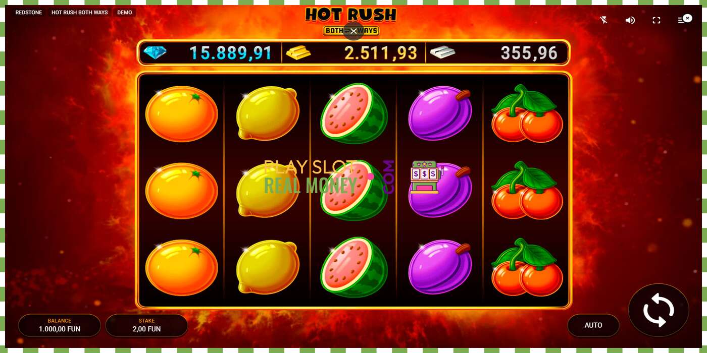 រន្ធដោត Hot Rush Both Ways សម្រាប់ប្រាក់ពិត, រូបភាព - 1