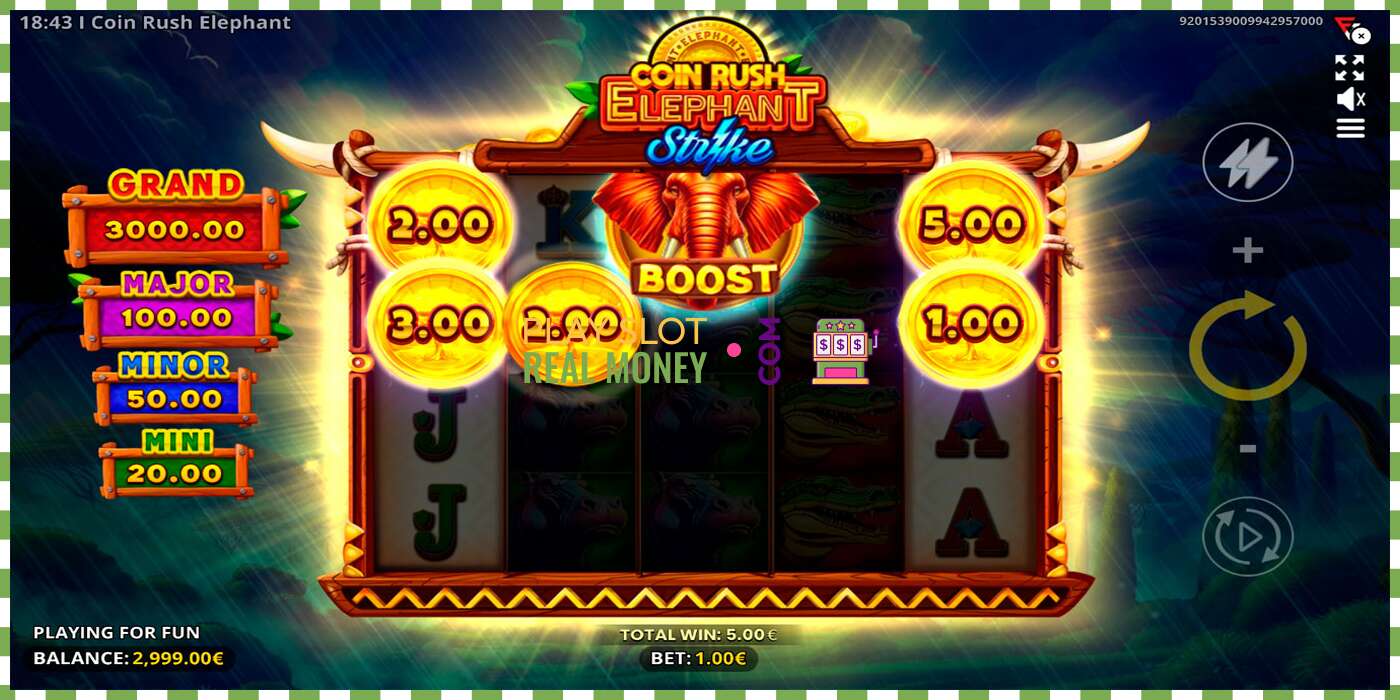 រន្ធដោត Coin Rush: Elephant Strike សម្រាប់ប្រាក់ពិត, រូបភាព - 3 រន្ធដោត Coin Rush: Elephant Strike សម្រាប់ប្រាក់ពិត, រូបភាព - 3