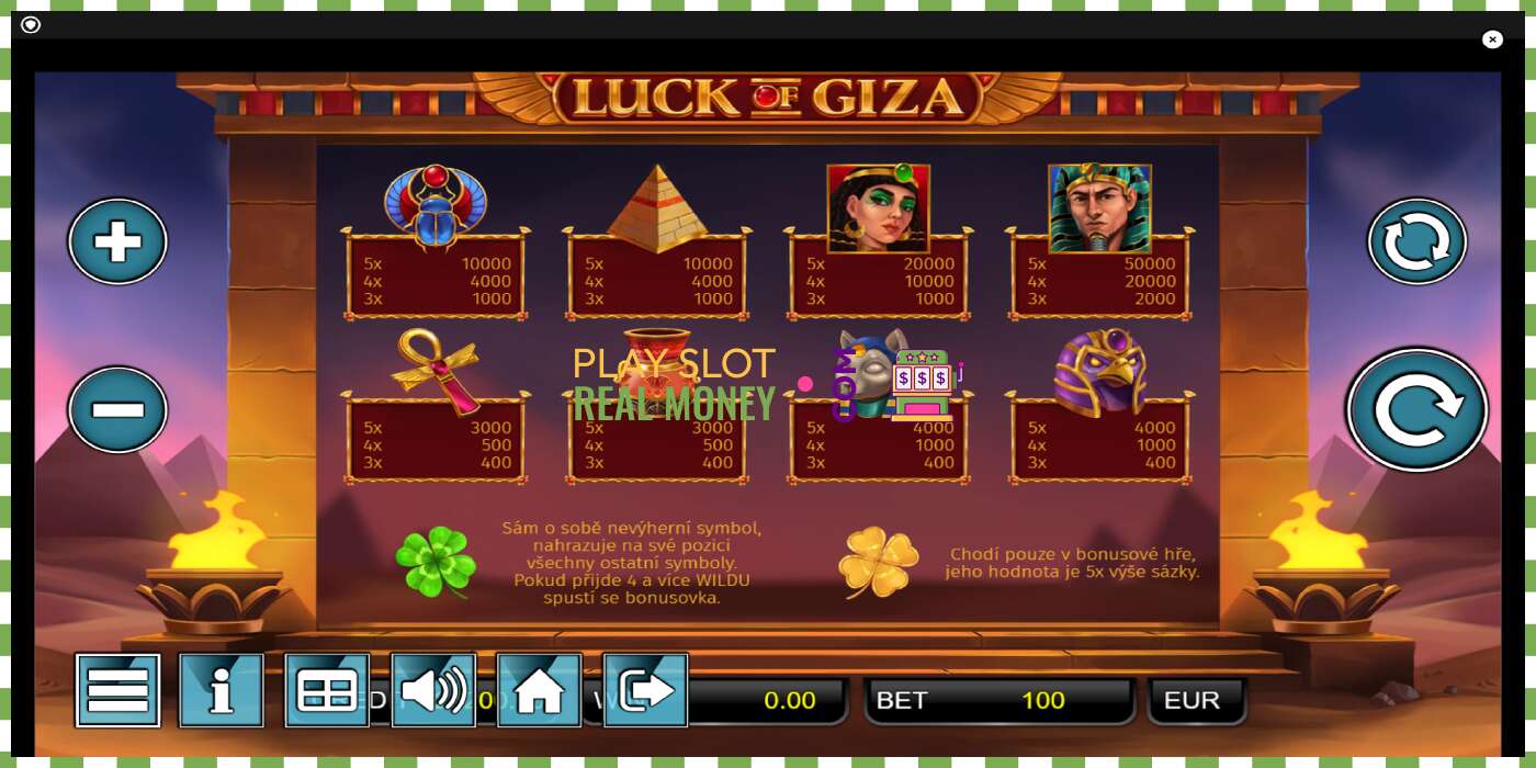 Sliotán Luck of Giza ar airgead fíor, pictiúr - 5 Sliotán Luck of Giza ar airgead fíor, pictiúr - 5