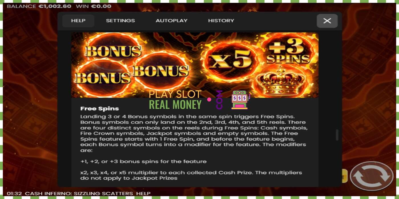 រន្ធដោត Cash Inferno: Sizzling Scatters សម្រាប់ប្រាក់ពិត, រូបភាព - 7 រន្ធដោត Cash Inferno: Sizzling Scatters សម្រាប់ប្រាក់ពិត, រូបភាព - 7