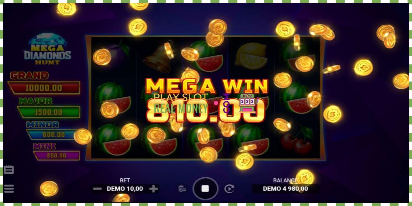 រន្ធដោត Mega Diamonds Hunt សម្រាប់ប្រាក់ពិត, រូបភាព - 3