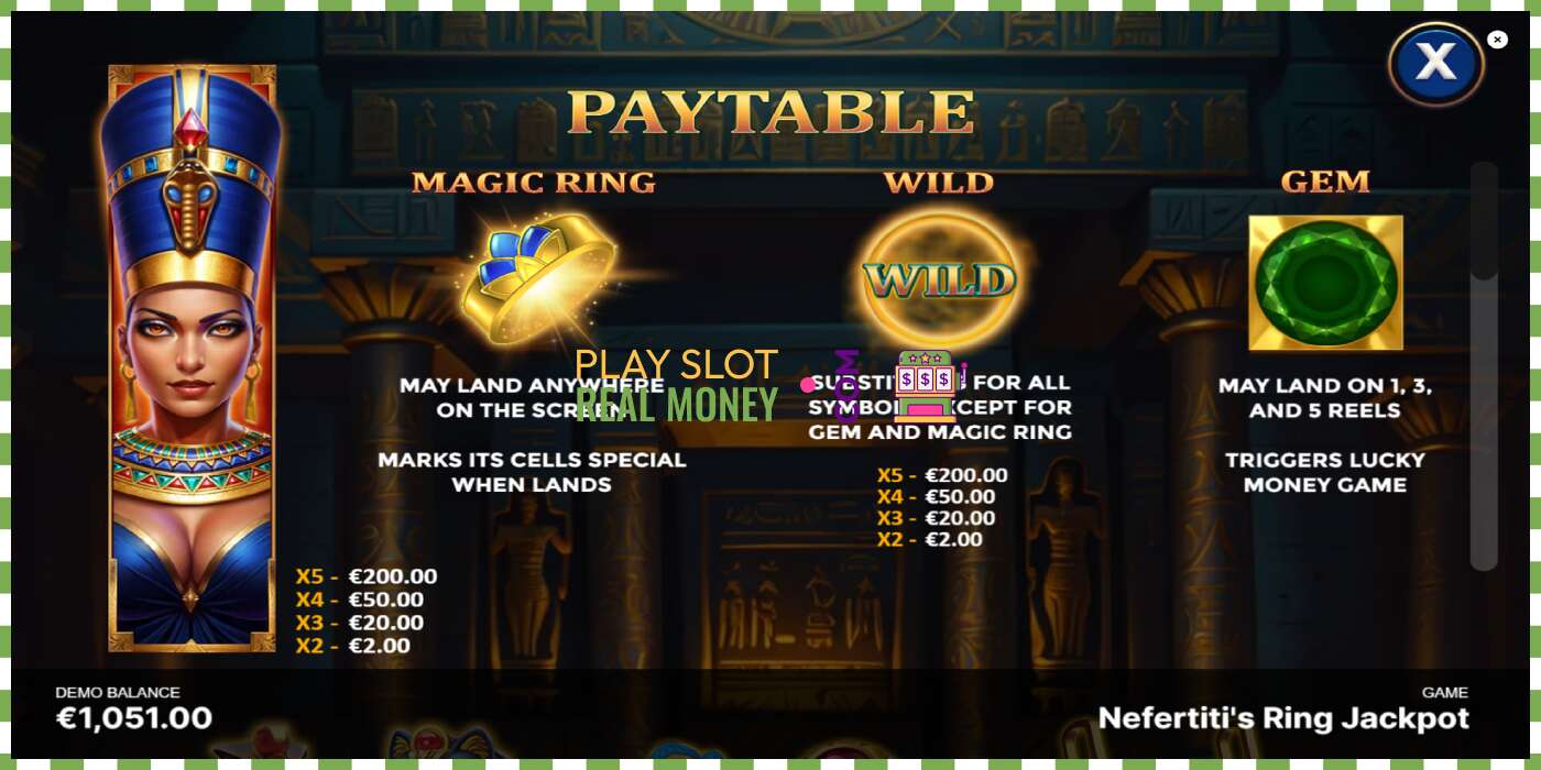Rauf Nefertitis Ring Jackpot fyrir alvöru peninga, mynd - 5 Rauf Nefertitis Ring Jackpot fyrir alvöru peninga, mynd - 5