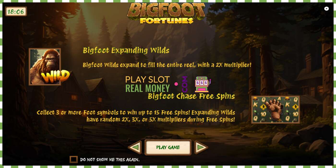 រន្ធដោត Bigfoot Fortunes សម្រាប់ប្រាក់ពិត, រូបភាព - 1 រន្ធដោត Bigfoot Fortunes សម្រាប់ប្រាក់ពិត, រូបភាព - 1