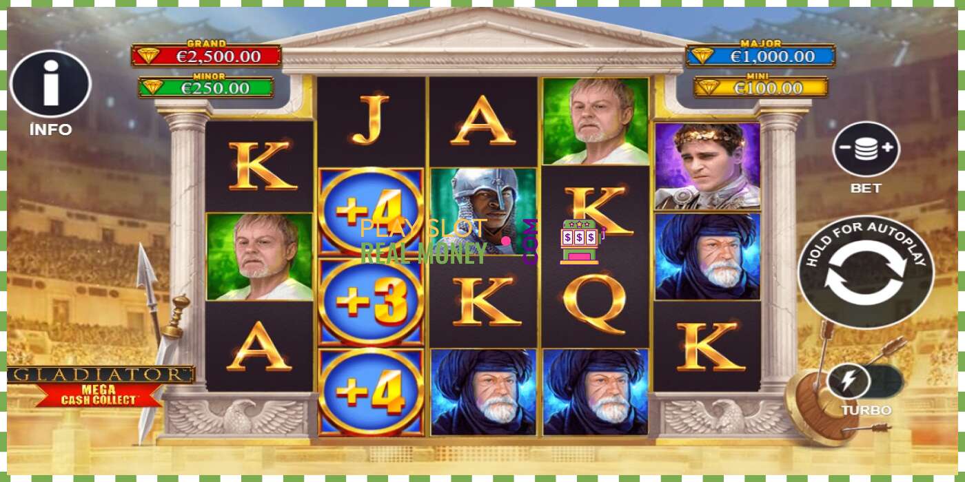 រន្ធដោត Gladiator: Mega Cash Collect សម្រាប់ប្រាក់ពិត, រូបភាព - 4