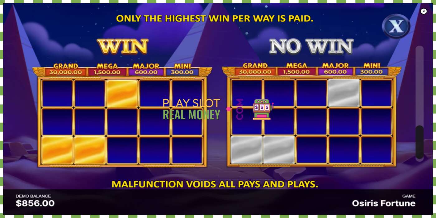 Slot Osiris Fortune for real money, picture - 7