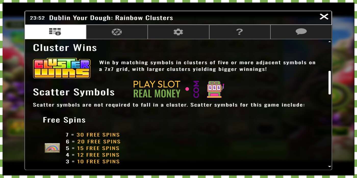 Slot Dublin Your Dough: Rainbow Clusters for real money, picture - 4 Slot Dublin Your Dough: Rainbow Clusters for real money, picture - 4
