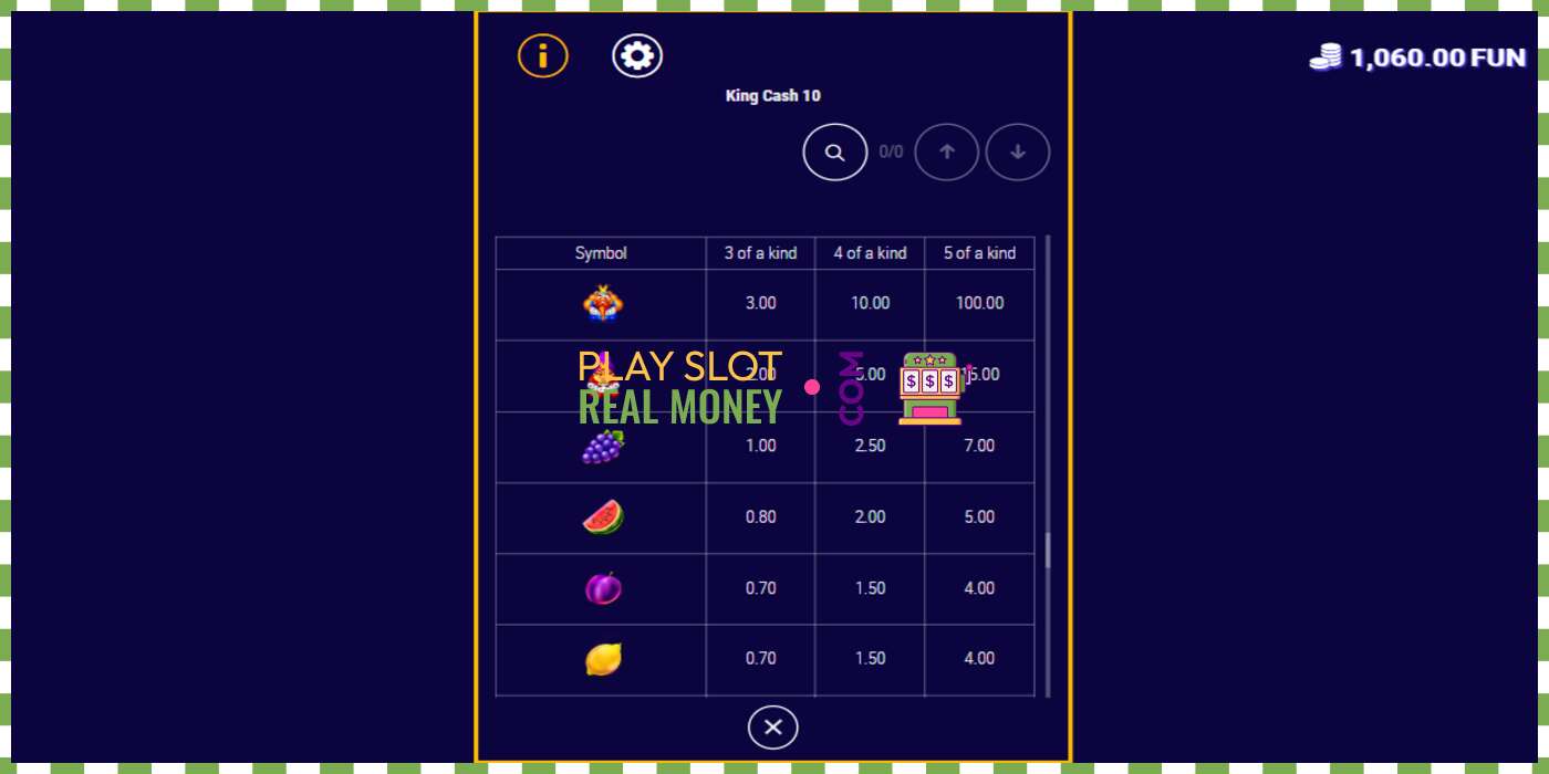 Slot King Cash 10 for real money, picture - 5