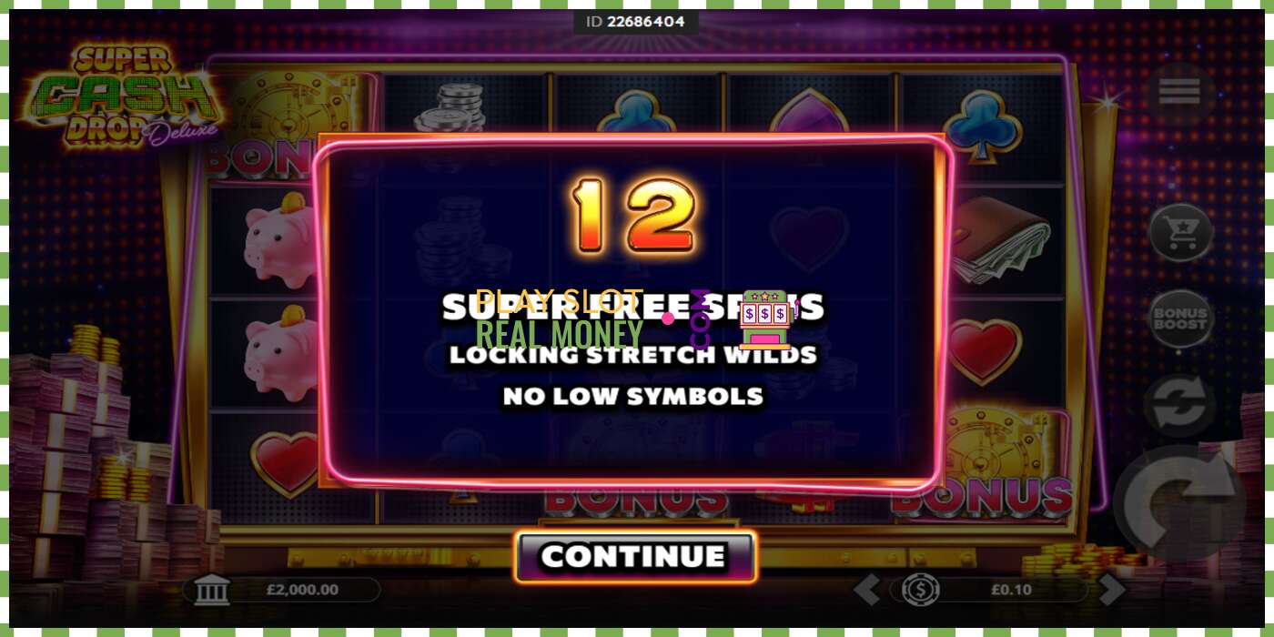 រន្ធដោត Super Cash Drop Deluxe សម្រាប់ប្រាក់ពិត, រូបភាព - 4