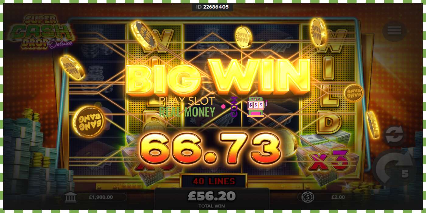 រន្ធដោត Super Cash Drop Deluxe សម្រាប់ប្រាក់ពិត, រូបភាព - 5