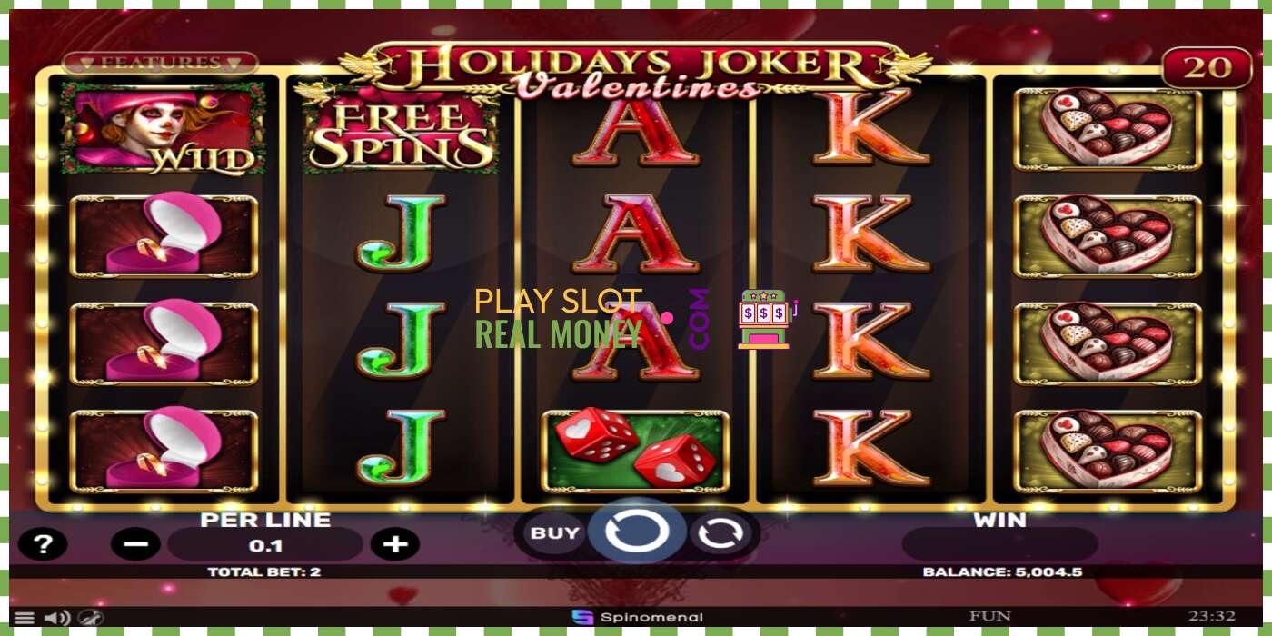 រន្ធដោត Holidays Joker - Valentines សម្រាប់ប្រាក់ពិត, រូបភាព - 2 រន្ធដោត Holidays Joker - Valentines សម្រាប់ប្រាក់ពិត, រូបភាព - 2