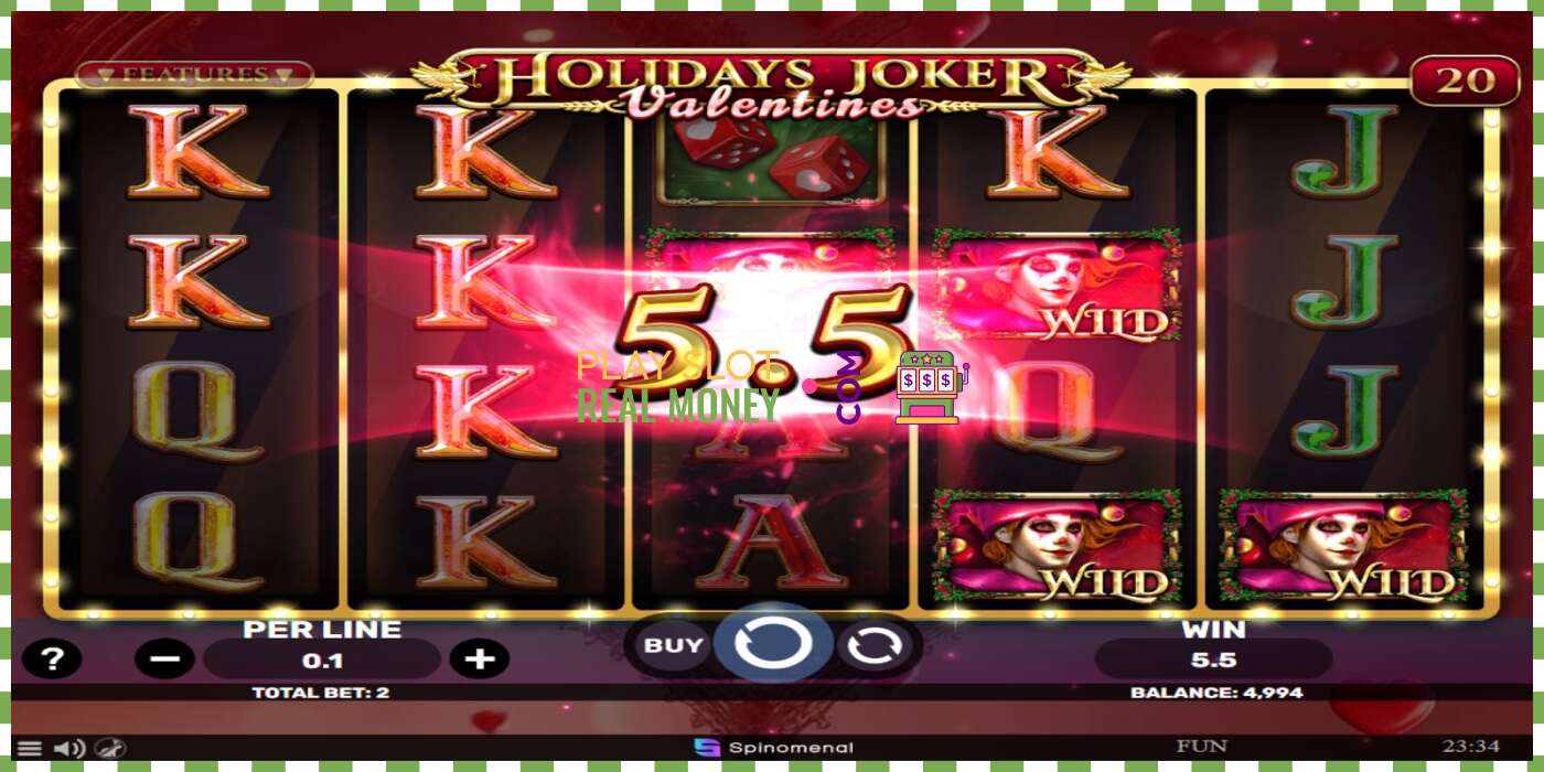 រន្ធដោត Holidays Joker - Valentines សម្រាប់ប្រាក់ពិត, រូបភាព - 3 រន្ធដោត Holidays Joker - Valentines សម្រាប់ប្រាក់ពិត, រូបភាព - 3