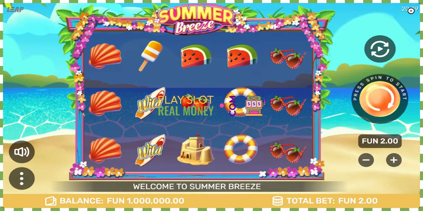 Слот Summer Breeze на реальные деньги, картинка - 1