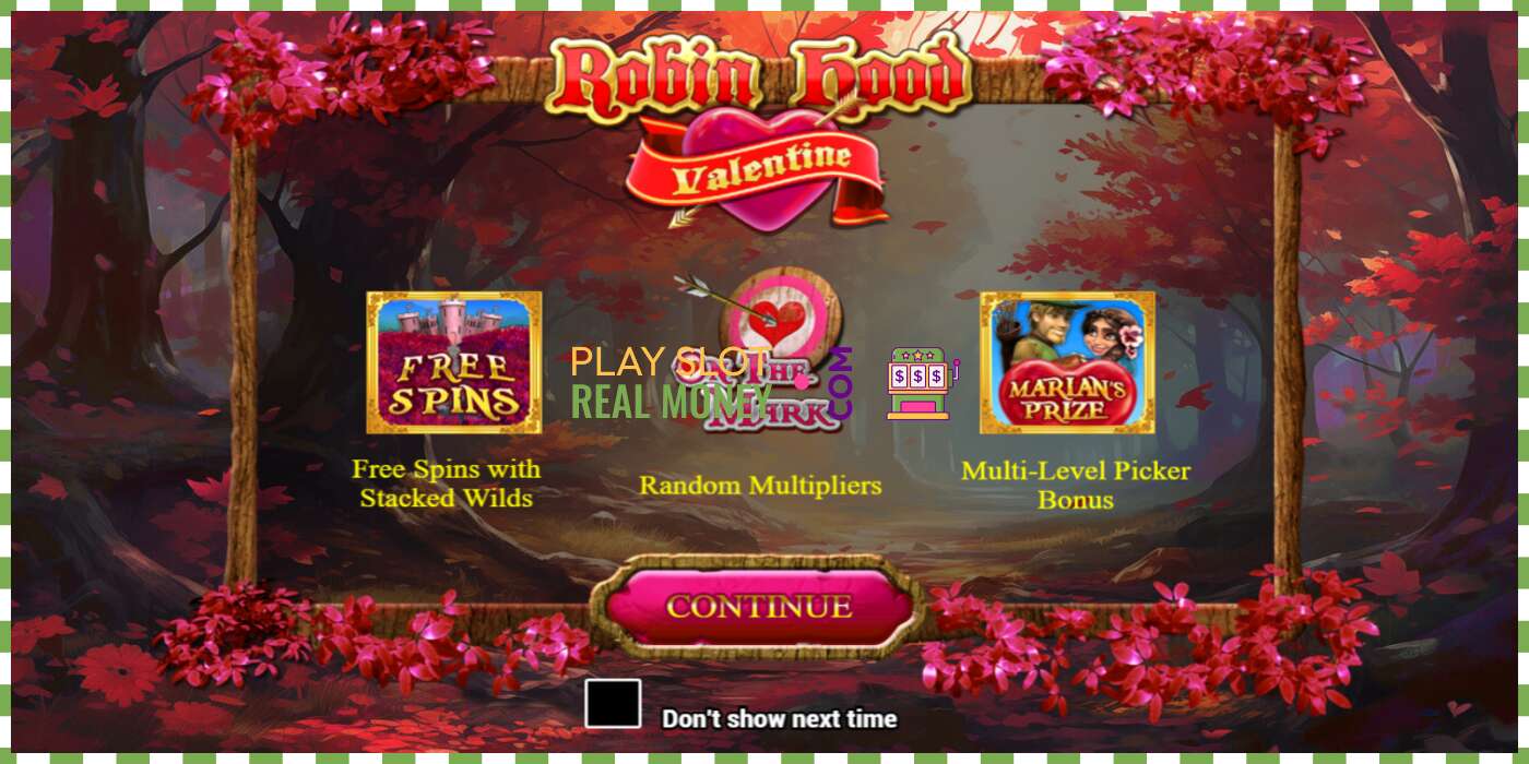 ສະລັອດຕິງ Robin Hood Valentine ສໍາລັບເງິນທີ່ແທ້ຈິງ, ຮູບພາບ - 1 ສະລັອດຕິງ Robin Hood Valentine ສໍາລັບເງິນທີ່ແທ້ຈິງ, ຮູບພາບ - 1