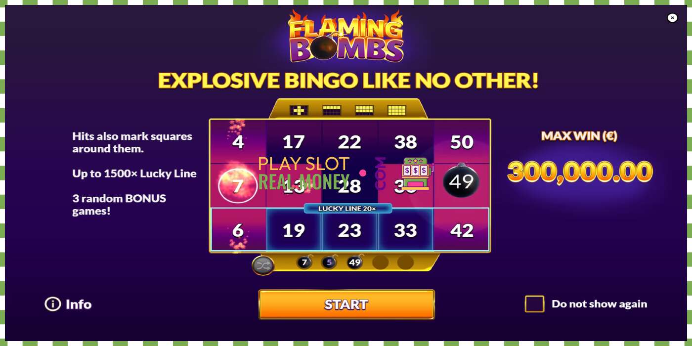 រន្ធដោត Flaming Bombs សម្រាប់ប្រាក់ពិត, រូបភាព - 1 រន្ធដោត Flaming Bombs សម្រាប់ប្រាក់ពិត, រូបភាព - 1