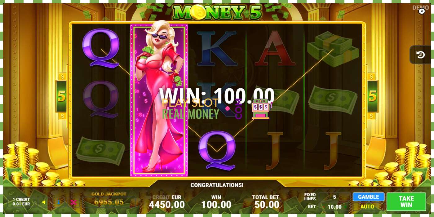 រន្ធដោត Money 5 សម្រាប់ប្រាក់ពិត, រូបភាព - 4 រន្ធដោត Money 5 សម្រាប់ប្រាក់ពិត, រូបភាព - 4