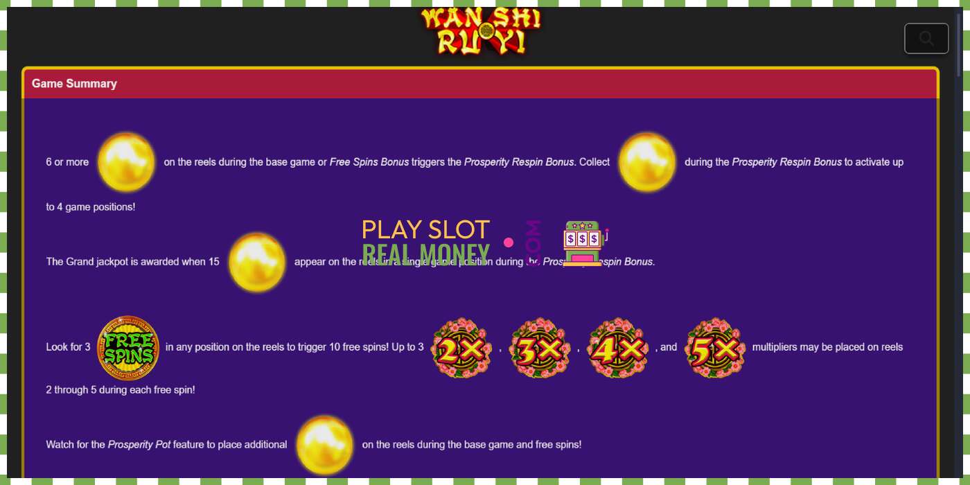 រន្ធដោត Prosperity Link - Wan Shi Ru Yi សម្រាប់ប្រាក់ពិត, រូបភាព - 5 រន្ធដោត Prosperity Link - Wan Shi Ru Yi សម្រាប់ប្រាក់ពិត, រូបភាព - 5