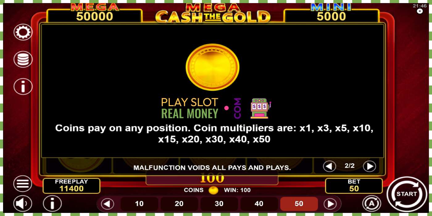 Slot Mega Cash The Gold for real money, picture - 7 Slot Mega Cash The Gold for real money, picture - 7