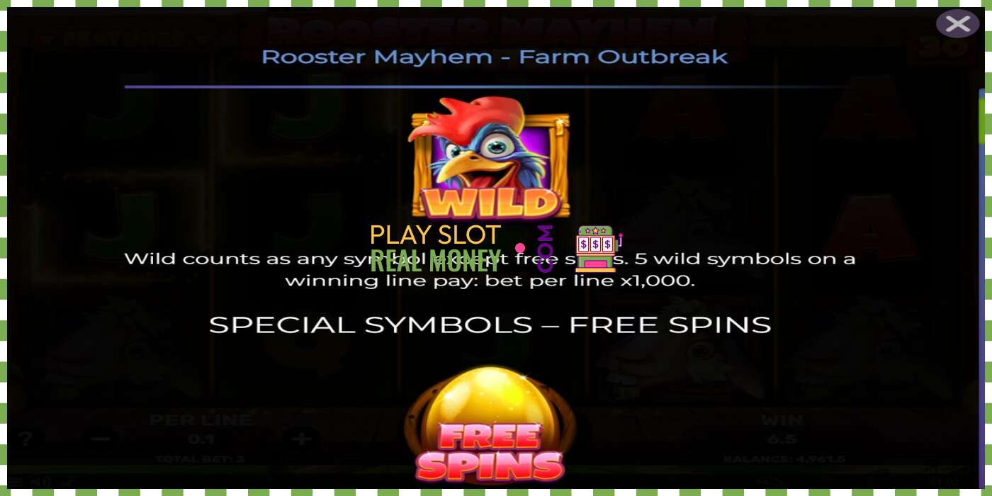 Slot Rooster Mayhem Farm Outbreak za skutečné peníze, obrázek - 4